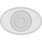 Ekena Millwork Standard Dalton Bullseye Rosette With Rounded Edge, 5"W x 3 1/4"H x 3/4"P ROSP050X033X075DAL04 - alternate 4